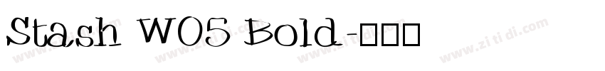 Stash W05 Bold字体转换